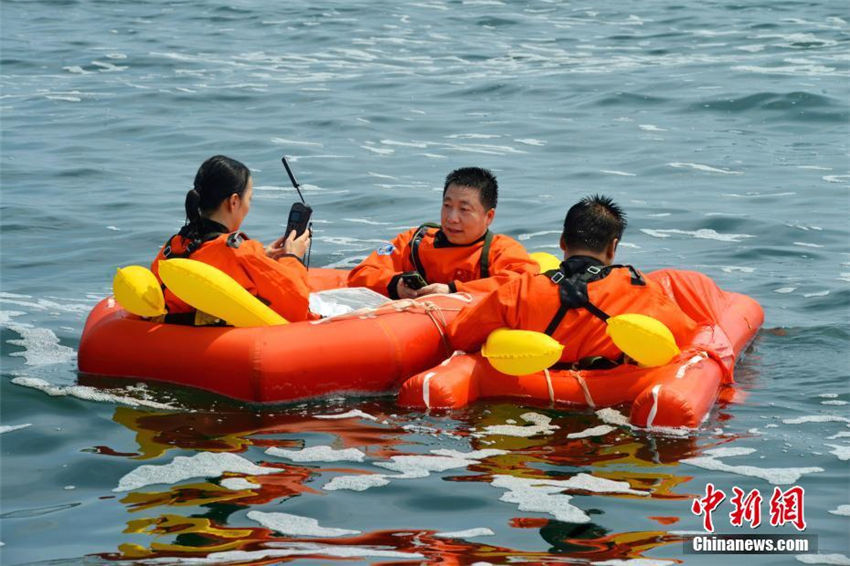 中國と歐州の宇宙飛行士、海上救助訓(xùn)練を?qū)g施