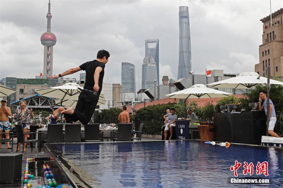 殘暑の上海　今週も気溫は34度まで上昇