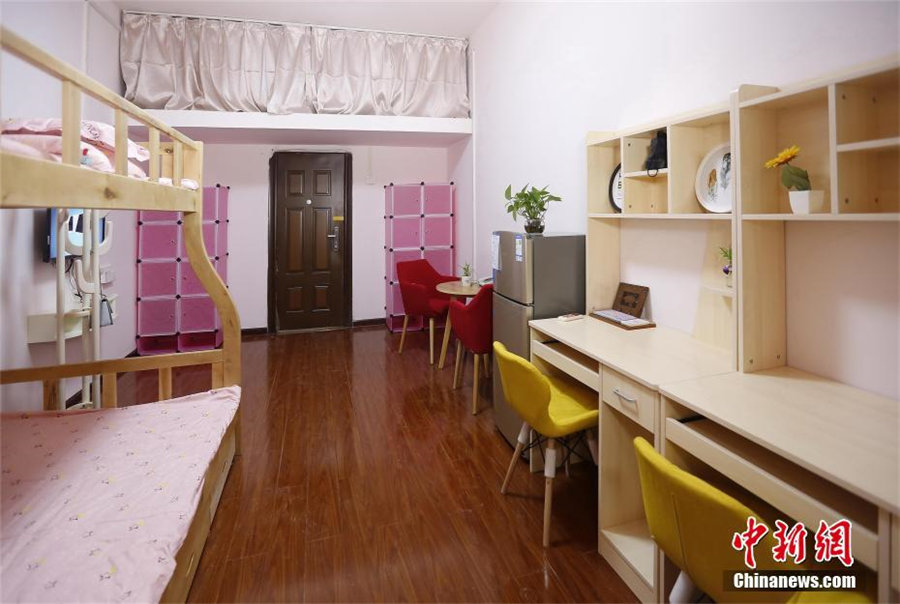 エアコンにテレビ、冷蔵庫(kù)も完備の武漢の大學(xué)宿舎