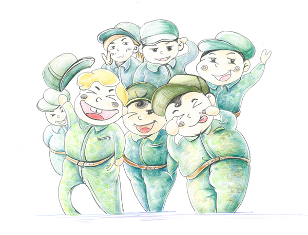 中國、新入女子大生が軍事訓(xùn)練を漫畫で描き話題に