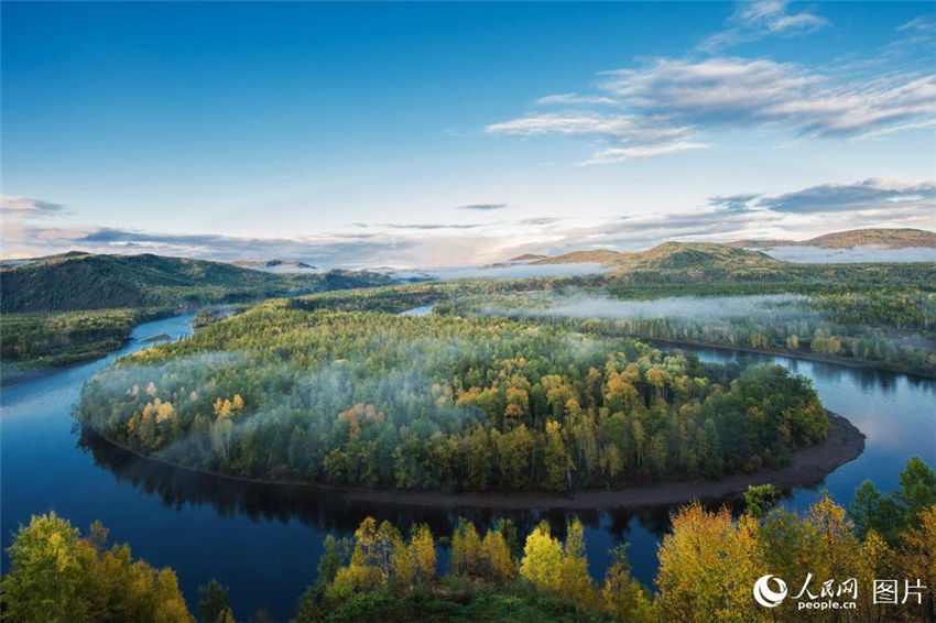 9月の仙境、モリダガ國家森林公園　內(nèi)モンゴル
