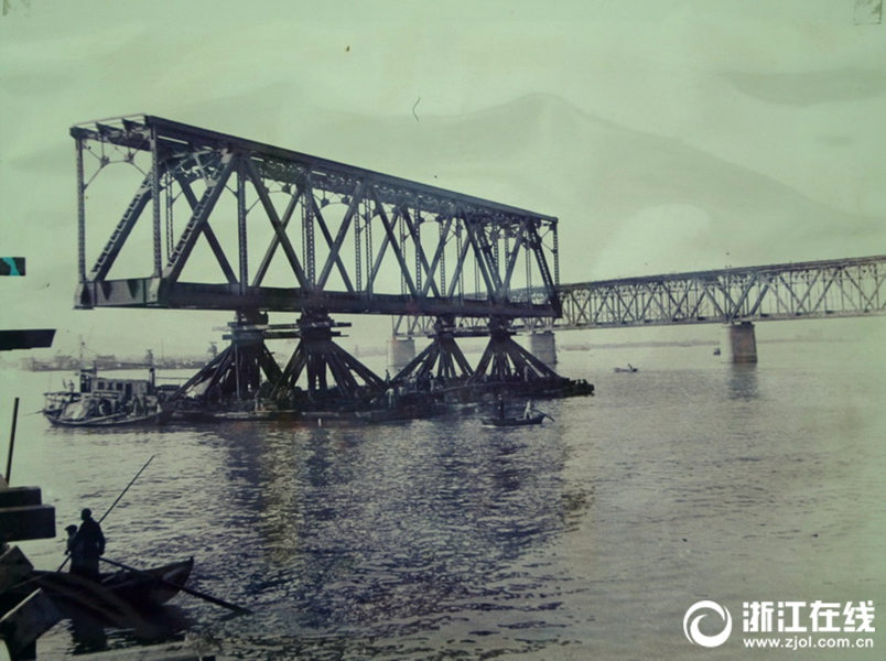 杭州市の銭塘江大橋　建設(shè)から戦爭を経て今日まで80年　浙江省