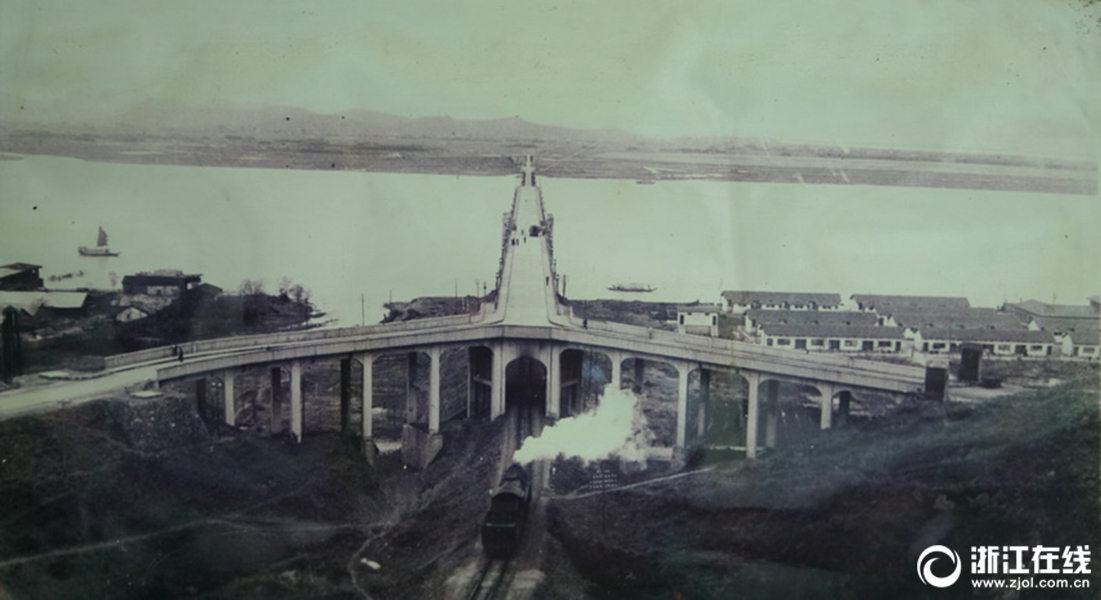 杭州市の銭塘江大橋　建設(shè)から戦爭(zhēng)を経て今日まで80年　浙江省