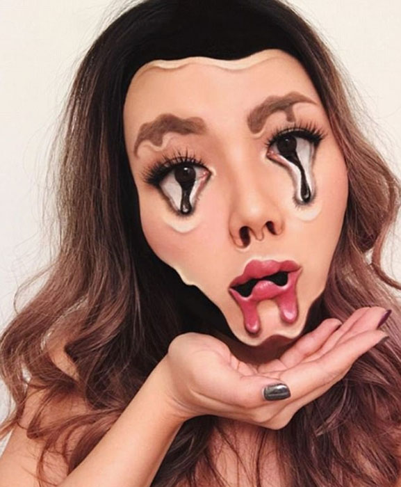 カナダのメイクアーティストによる錯(cuò)覚メイクが別次元と話題