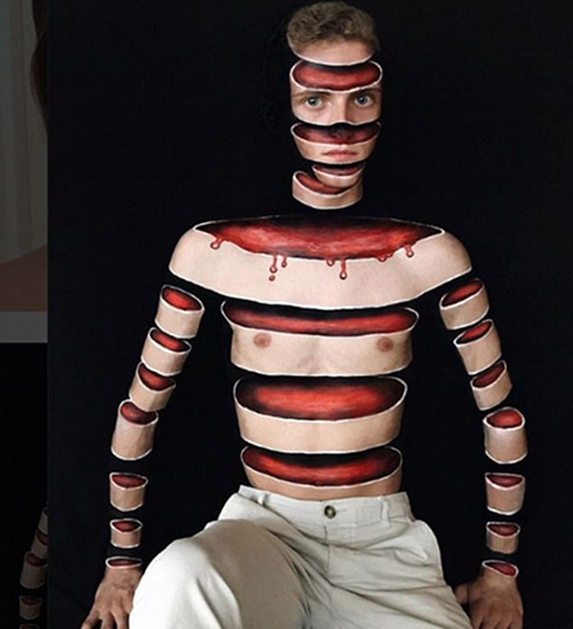 カナダのメイクアーティストによる錯覚メイクが別次元と話題