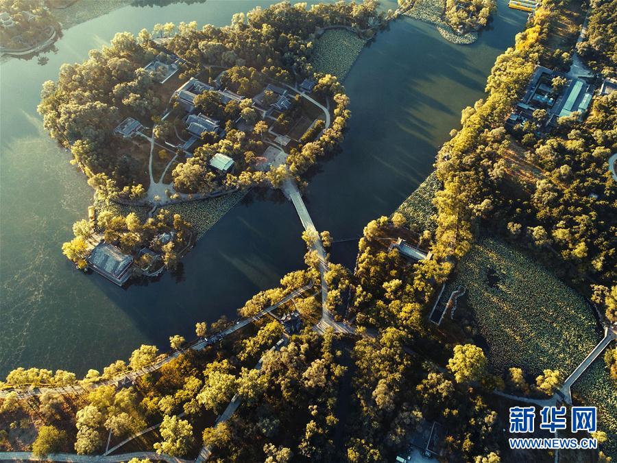 中國各地の美しい秋の景色