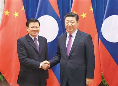 習(xí)近平主席がラオス首相と會(huì)談