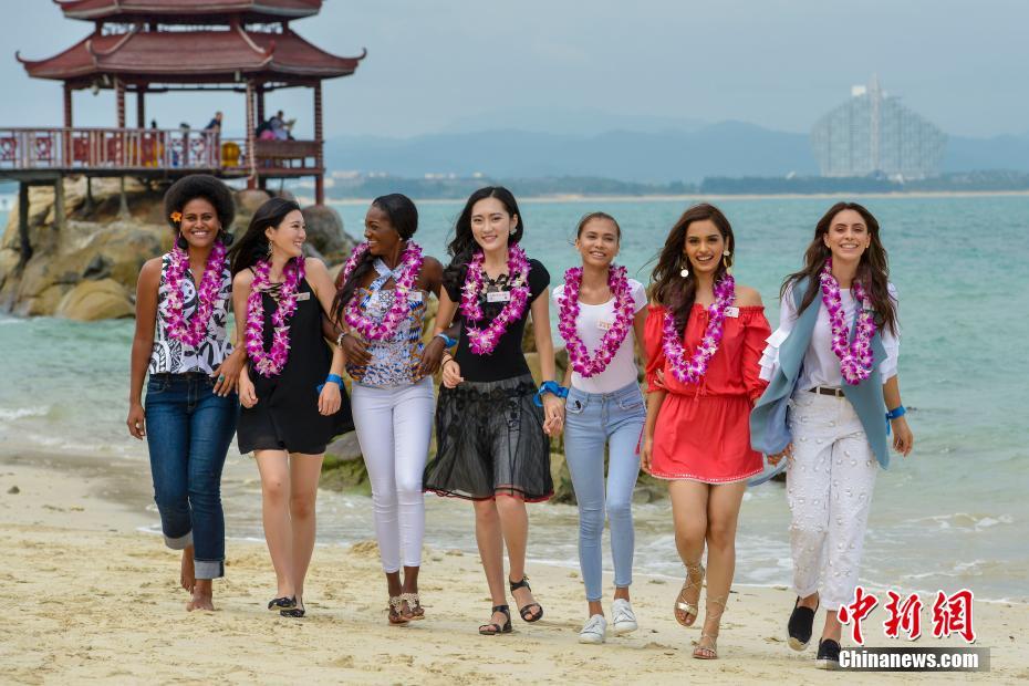 ミス?ワールドのファイナリストたち海南島でのスローライフを満喫　海南省
