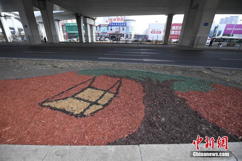 長春市內(nèi)の緑地帯にカラフルな「有機絵巻」登場　吉林省