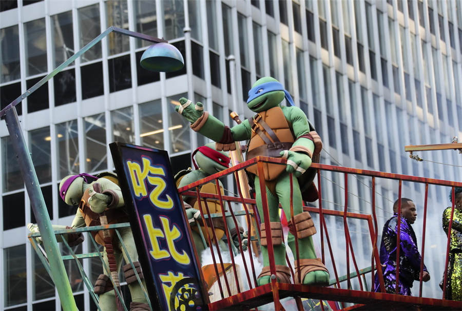 ニューヨークで感謝祭大パレード