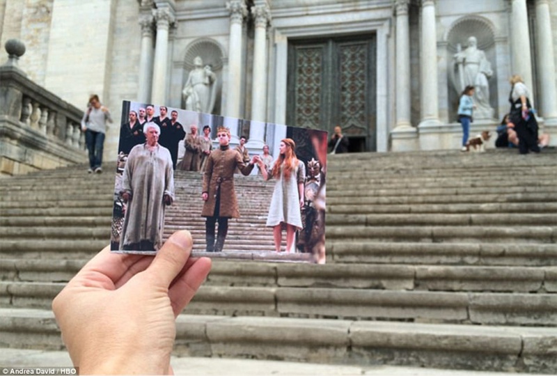 米ドラマのロケ地巡り、ドラマ寫真と実際の風(fēng)景をコラボ