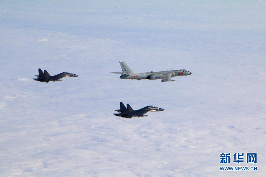 中國(guó)空軍機(jī)が宮古海峽を通過(guò)して遠(yuǎn)洋訓(xùn)練