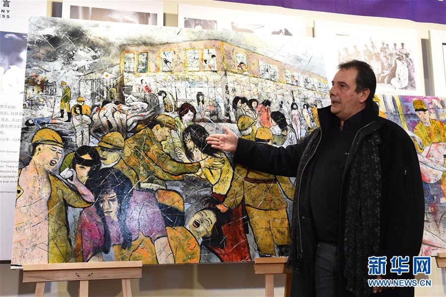 フランス人畫家「慰安婦」を題材に制作した油絵を寄贈　南京市