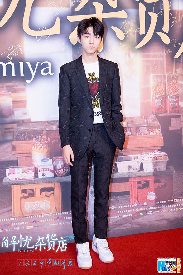 中國(guó)版映畫「ナミヤ雑貨店の奇蹟」舞臺(tái)挨拶に主演陣集まる