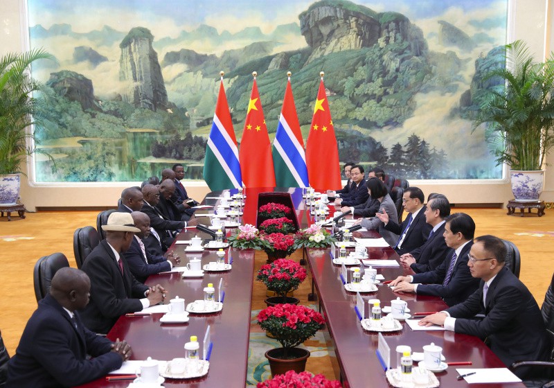 李克強総理がガンビア大統(tǒng)領(lǐng)と會談