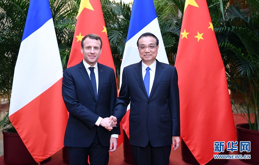 李克強総理がマクロン仏大統(tǒng)領と會談