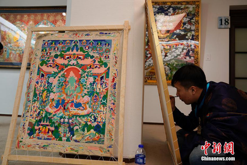 「青海タンカ蕓術(shù)展」が中國(guó)美術(shù)館で開(kāi)幕　北京市