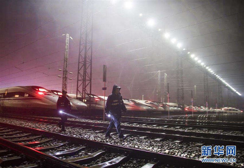 春運を前に高速鉄道の點検?修理スタート　武漢