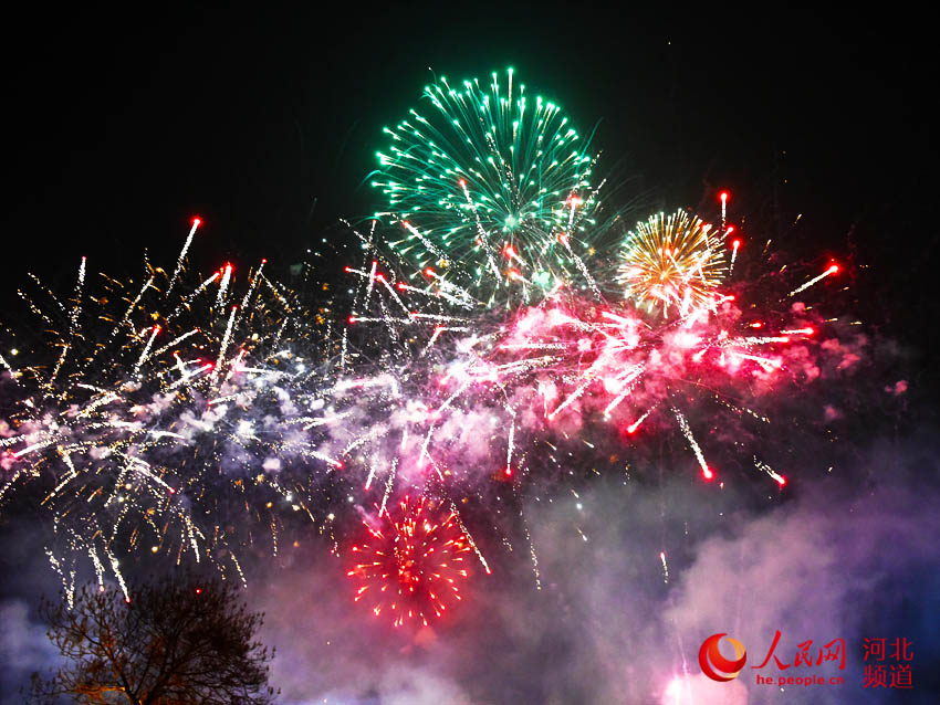正定県で2018年初の電子花火イベントが開幕　河北省