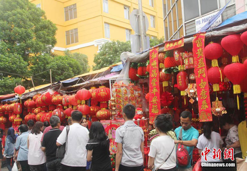 ジャカルタで「中國(guó)の新年」ムードが深まる　インドネシア