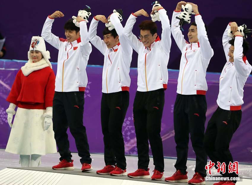 ショートトラック男子5000メートルリレーで中國チームが銀メダル！