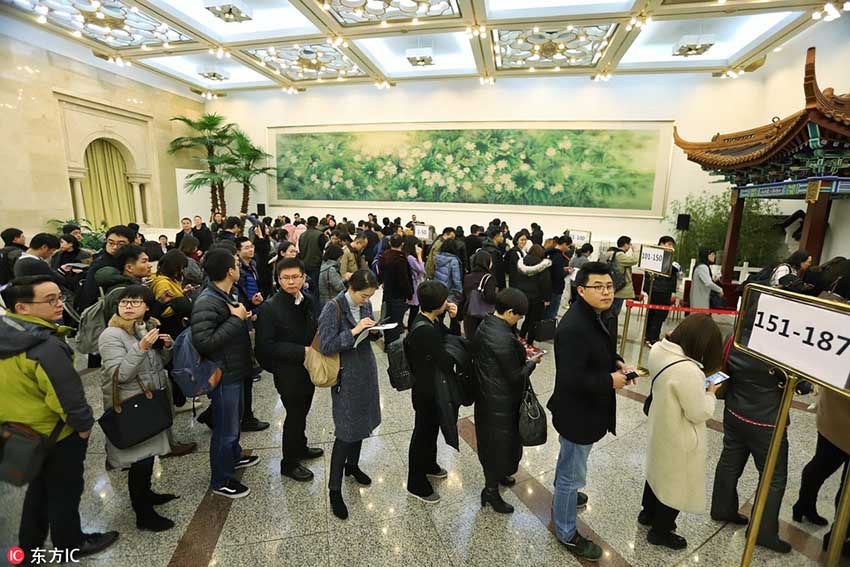 全國両會が間もなく開幕　登録記者は國內(nèi)外合わせて3000人以上