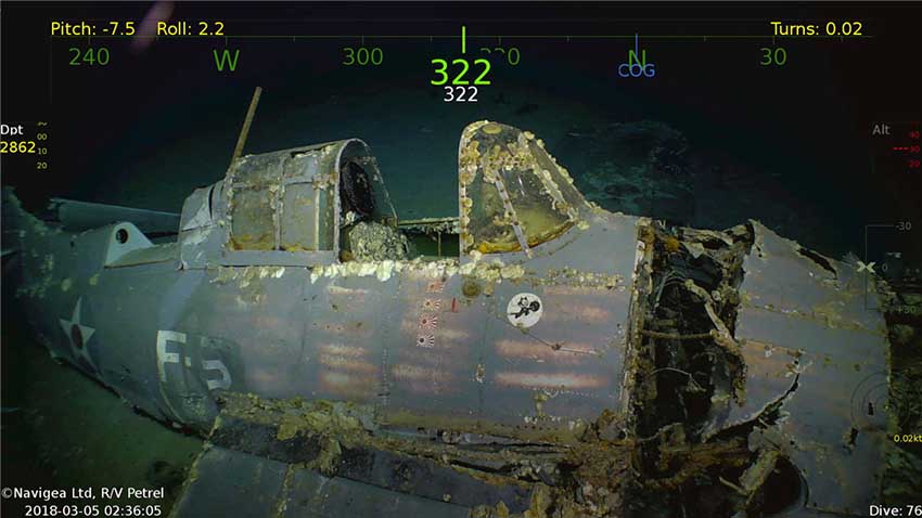 ポール?アレン氏の調(diào)査チーム、第二次大戦中に沈んだ空母を発見