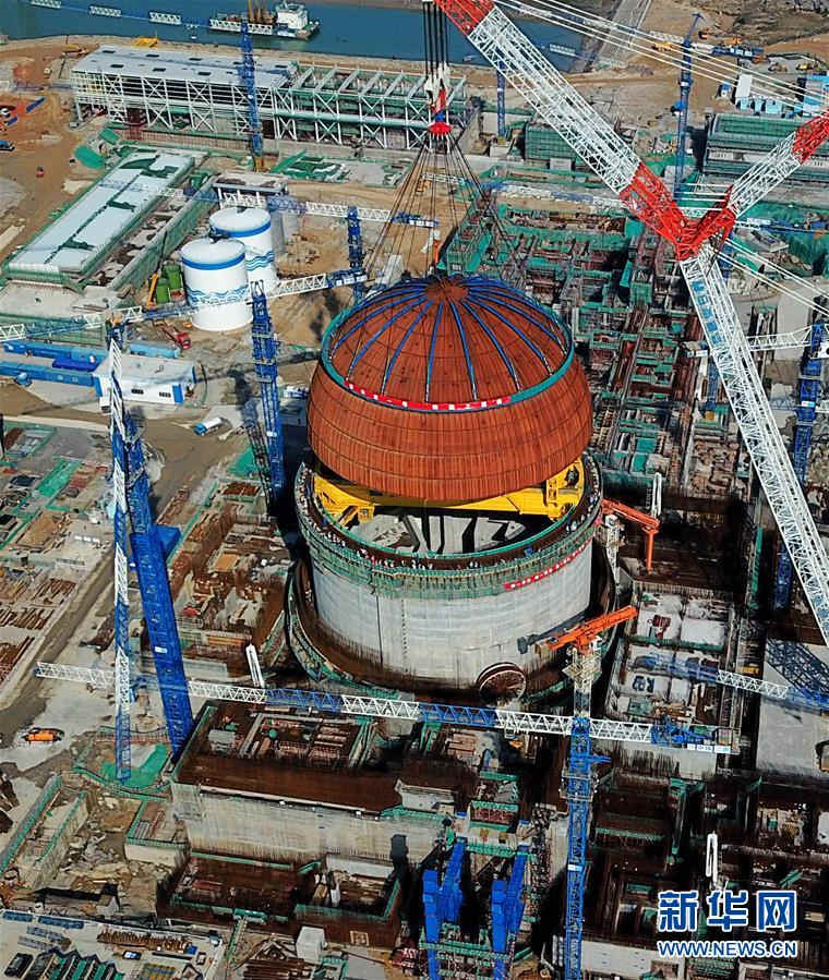 中國2基目となる「華竜1號」のドーム設(shè)置を完了