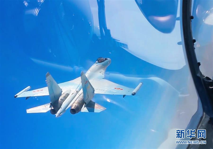 中國空軍機(jī)が遠(yuǎn)洋巡航