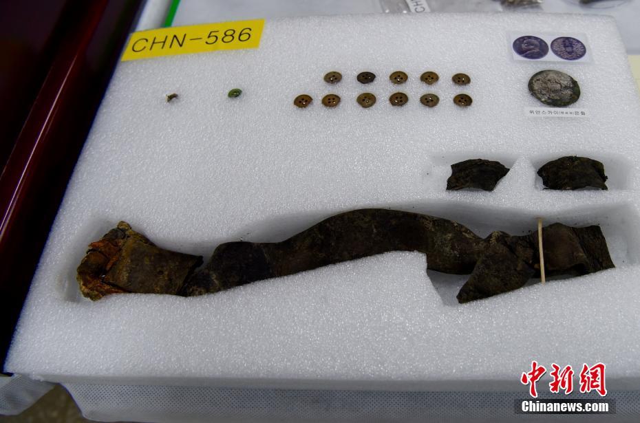 第5陣中國人民志願軍烈士遺體納棺式開催 韓國