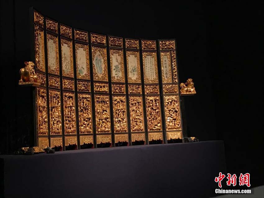明清代の潮州金漆木彫作品百點以上が広州美術(shù)學(xué)院美術(shù)館に展示