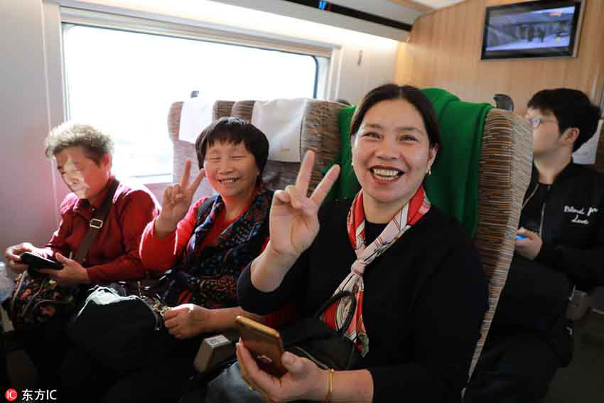浙江省始発の北京行き「復(fù)興號」が初運(yùn)行、4時(shí)間半で北京に到著
