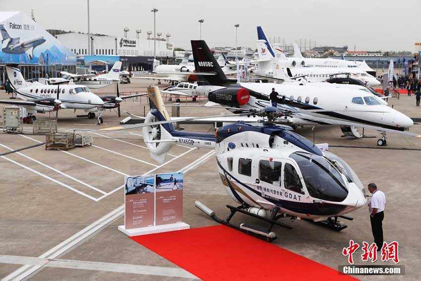 アジア最大のビジネス航空ショー　ビジネスジェット35機(jī)が上海に集結(jié)