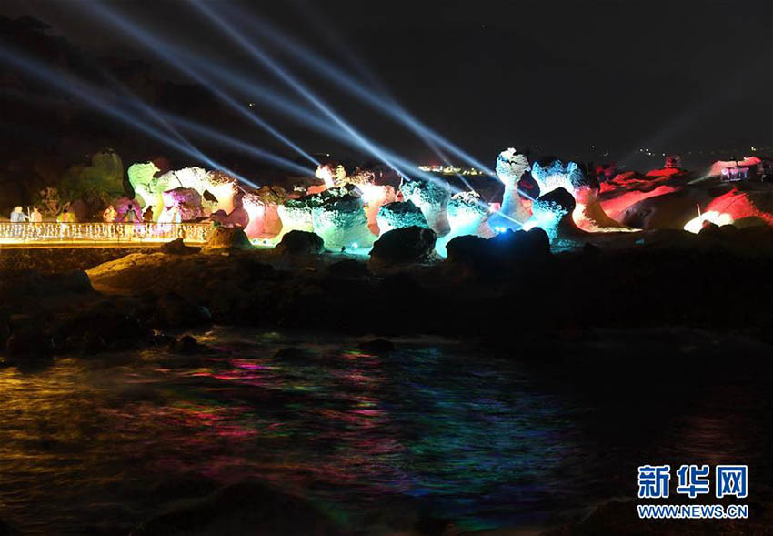 野柳地質公園でイルミネーションショー開催　臺灣地區(qū)