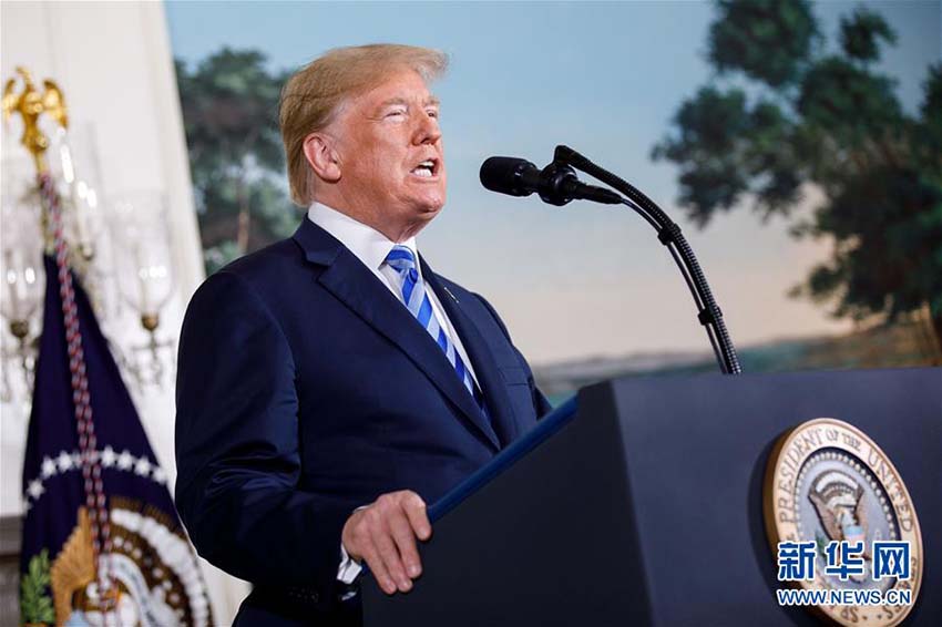 米トランプ大統(tǒng)領(lǐng)、イラン核合意からの離脫を発表