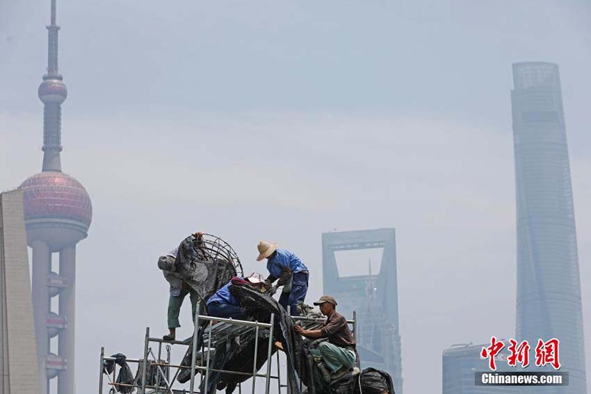 上海で猛暑日　高溫警報(bào)も発令