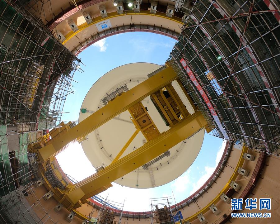 防城港原発2期プロジェクト3號(hào)機(jī)のドーム設(shè)置を完了