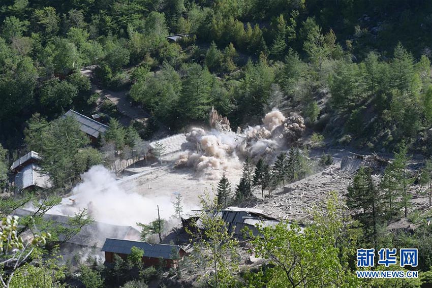 朝鮮の豊渓里核実験場を正式に廃棄