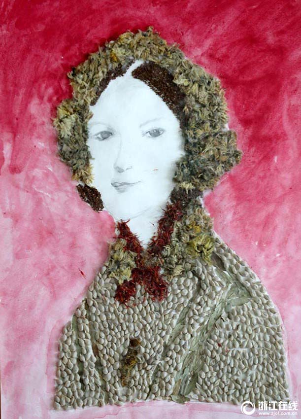 畫材は漢方薬！中醫(yī)學(xué)病院の看護師たちによるユニークアート　浙江省