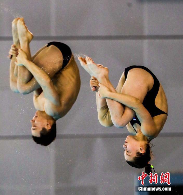 飛込ワールドカップ開幕、シンクロダイビング10m高飛込で中國代表が優(yōu)勝