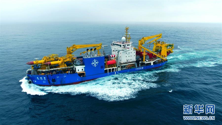 中國製ポンプ浚渫船「天鯤號(hào)」が初の試験航行に成功