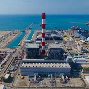 2018年4月6日、ベトナム南部のビントゥアン省で撮影したビンタン第1石炭火力発電所のBOT方式（建設(shè)?運(yùn)営?移転）によるプロジェクトの俯瞰寫真。