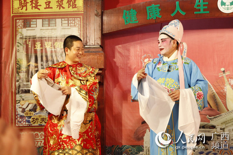 無形文化遺産「粵劇」を體験　海外メディアが見る広西2018