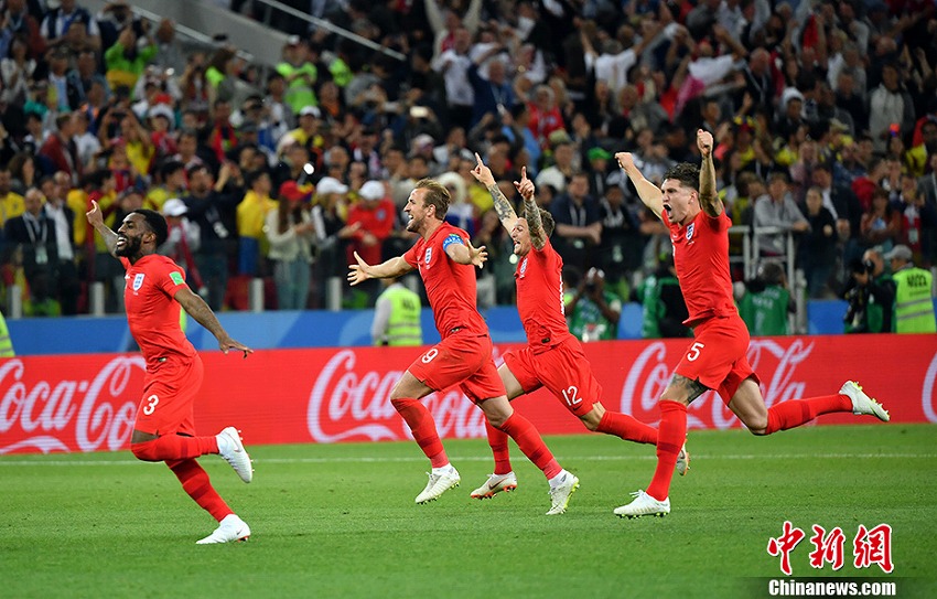 イングランドがPK戦でコロンビアを破りベスト8入り