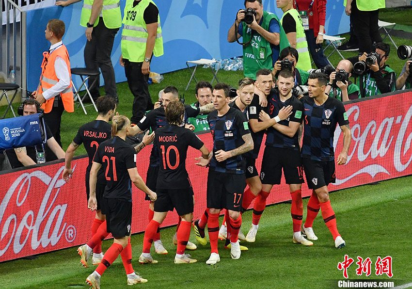 クロアチアが2対1でイギリス下し、史上初の決勝進(jìn)出へ　ロシアW杯