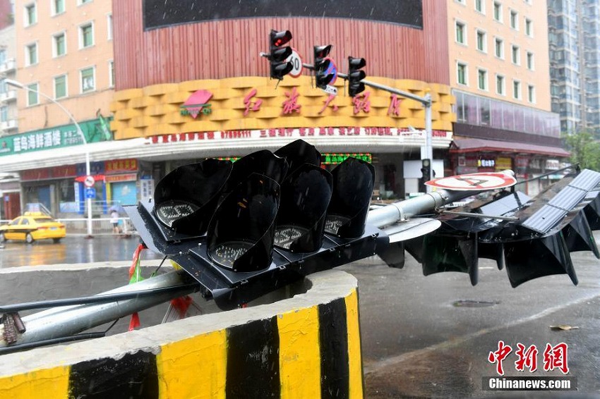 臺(tái)風(fēng)8號(hào)「マリア」が福建省沿岸部に上陸