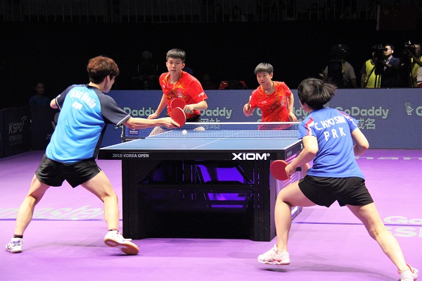 卓球南北合同チーム、韓國オープン混合ダブルスで優(yōu)勝