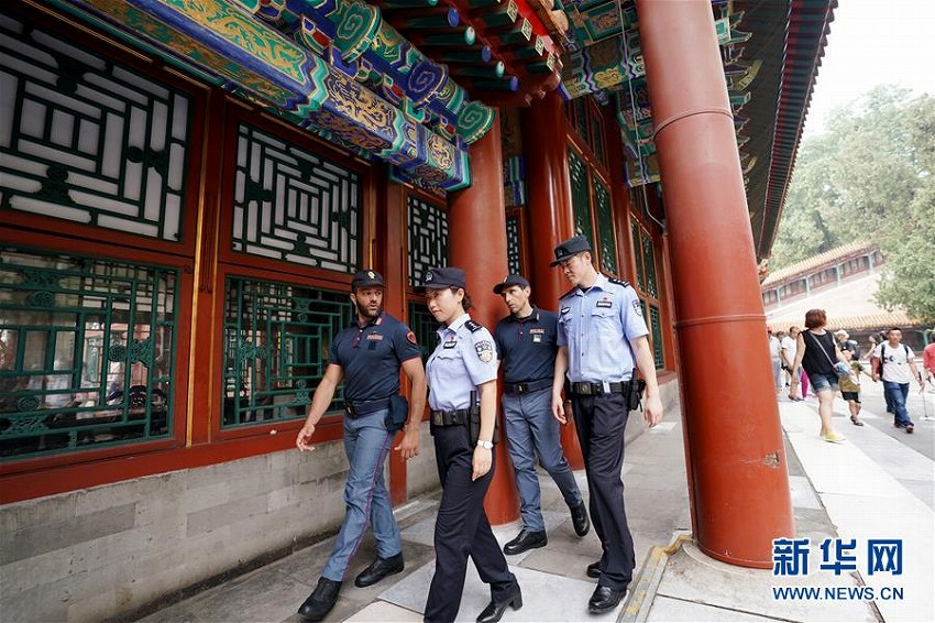 中國?イタリア連合警察、頤和園で合同パトロールを?qū)g施