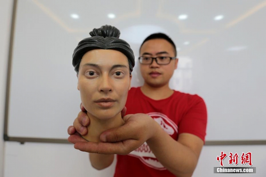 陝西省の大學(xué)、3Dプリンターで古代人の顔を復(fù)元