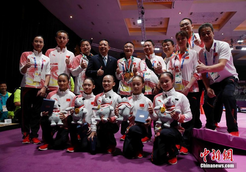 體操女子団體で中國(guó)優(yōu)勝！12連覇達(dá)成　アジア競(jìng)技大會(huì)